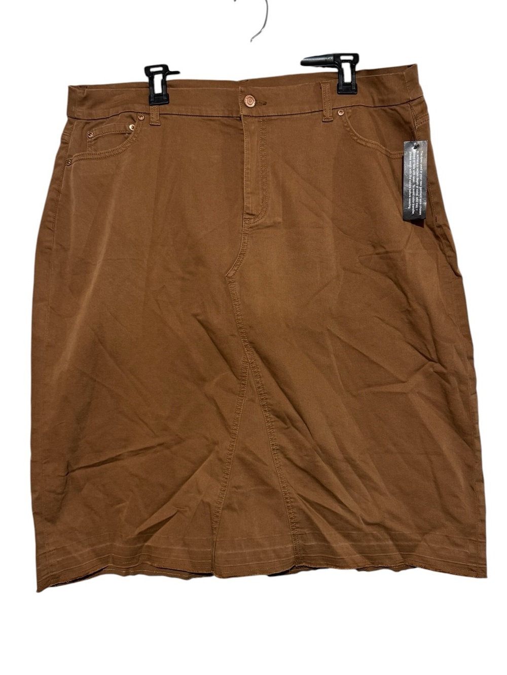 Canyon Retreat NWT Brown Tan Pencil Skirt Plus Size 18W Long Modest Fall Neutral